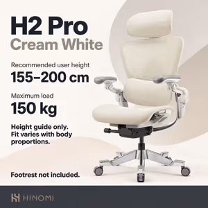 Hinomi H2 Pro Ergonomic Office Chair — Lumbar, 6D Arms - image 2
