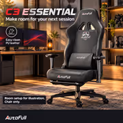 AutoFull C3 Essential Gaming Chair in Black - AF050DSH - image 3