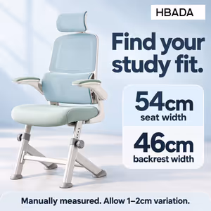 HBADA P1 Pro Teenager Chair - Blue Lumbar Support - image 2