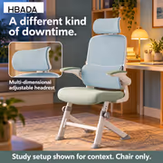 HBADA P1 Pro Teenager Chair - Blue Lumbar Support - image 4