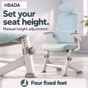 HBADA P1 Pro Teenager Chair - Blue Lumbar Support - image 5