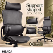 HBADA P1 Air Ergonomic Office Chair, Black - image 4