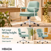 HBADA R1 Leather Office Chair Light Green | Lumbar Support - image 3