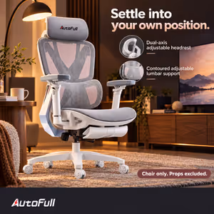 AutoFull G5 Gaming Chair Pink | 140° Recline & 3D Lumbar - image 4