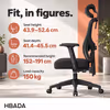HBADA P5-Pro Black Office Chair With 2D Lumbar Support - image 3