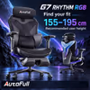 AutoFull G7 Gaming Chair Rhythm RGB, Zero-Gravity 140° - image 2