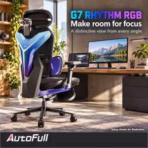 AutoFull G7 Gaming Chair Rhythm RGB, Zero-Gravity 140° - image 3