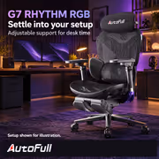 AutoFull G7 Gaming Chair Rhythm RGB, Zero-Gravity 140° - image 4