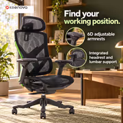 Enova BKJ Gaming Chair - 6D Armrests, 135° Recline - image 2