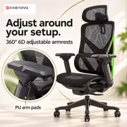 Enova BKJ Gaming Chair - 6D Armrests, 135° Recline - image 5