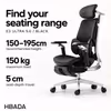 HBADA E3 Ultra 5.0 Ergonomic Office Chair (Black) - image 3