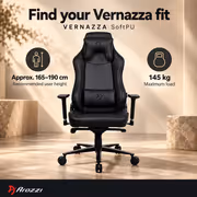Arozzi Vernazza SoftPU Gaming Chair, Pure Black - image 2
