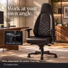 noblechairs ICON Faux Leather Gaming Chair (Black/Platinum/White) - image 2