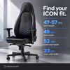 noblechairs ICON Faux Leather Gaming Chair - 4D Armrests (Black/Blue) - image 2