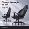 noblechairs ICON Faux Leather Gaming Chair - 4D Armrests (Black/Blue) - image 5