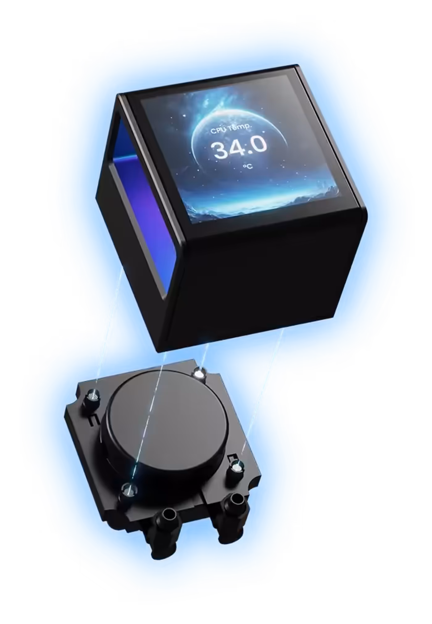 Magnetic rotatable LCD display module for the CHIONE P5-240