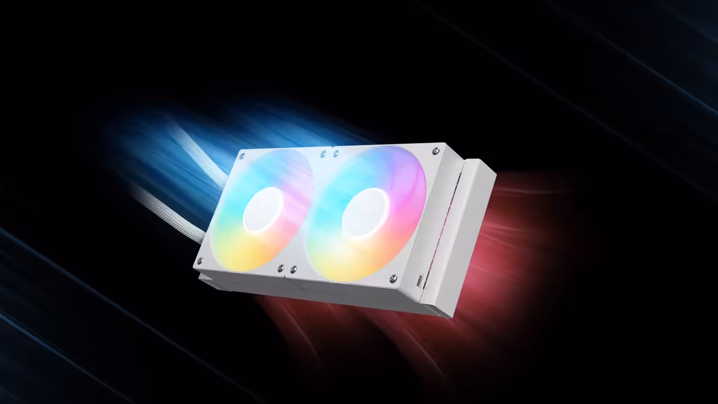 PWM cooling fans with RGB lighting and 81.81 CFM airflow