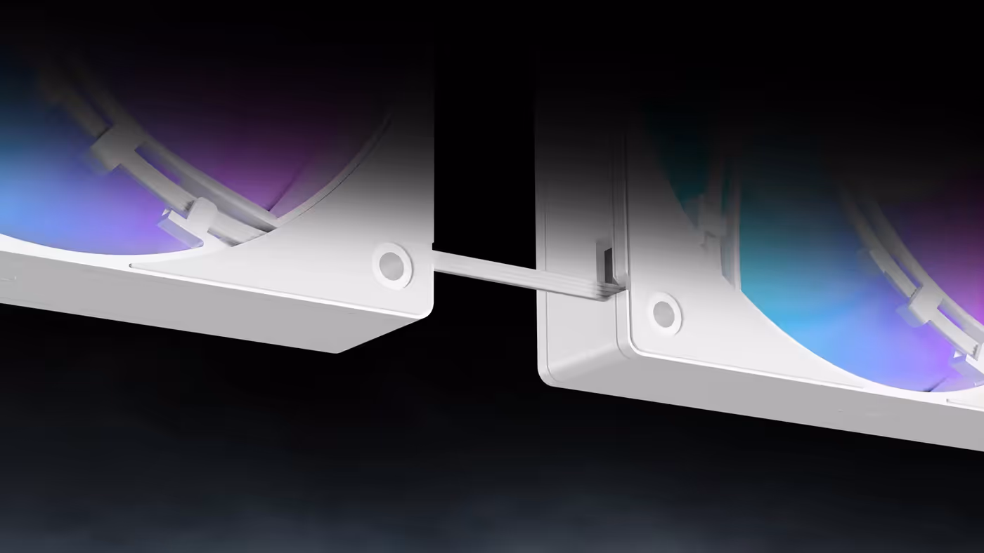 Hidden cable management mechanism for organized system builds