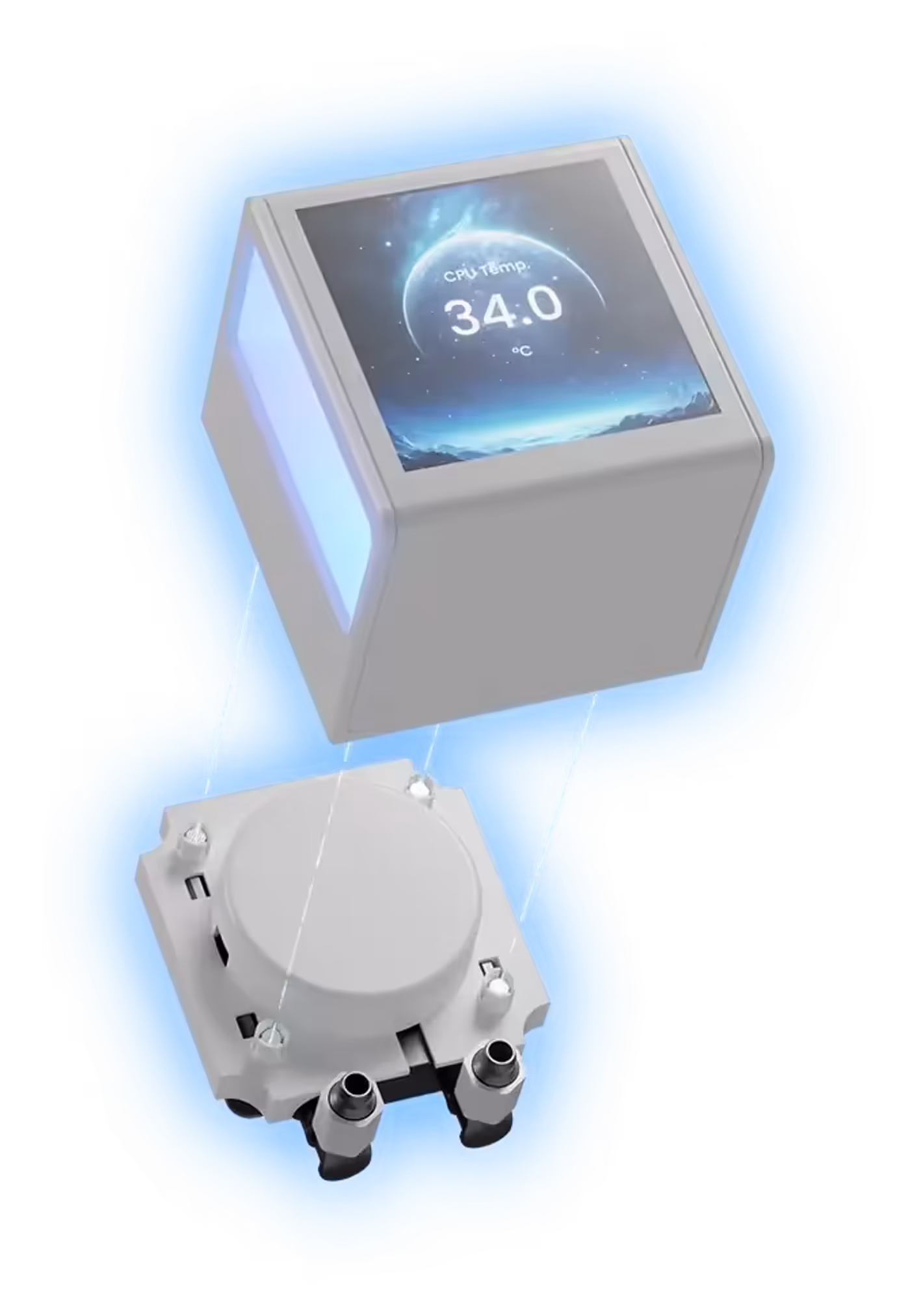 Magnetic LCD screen on CHIONE P5-360 WH cooler
