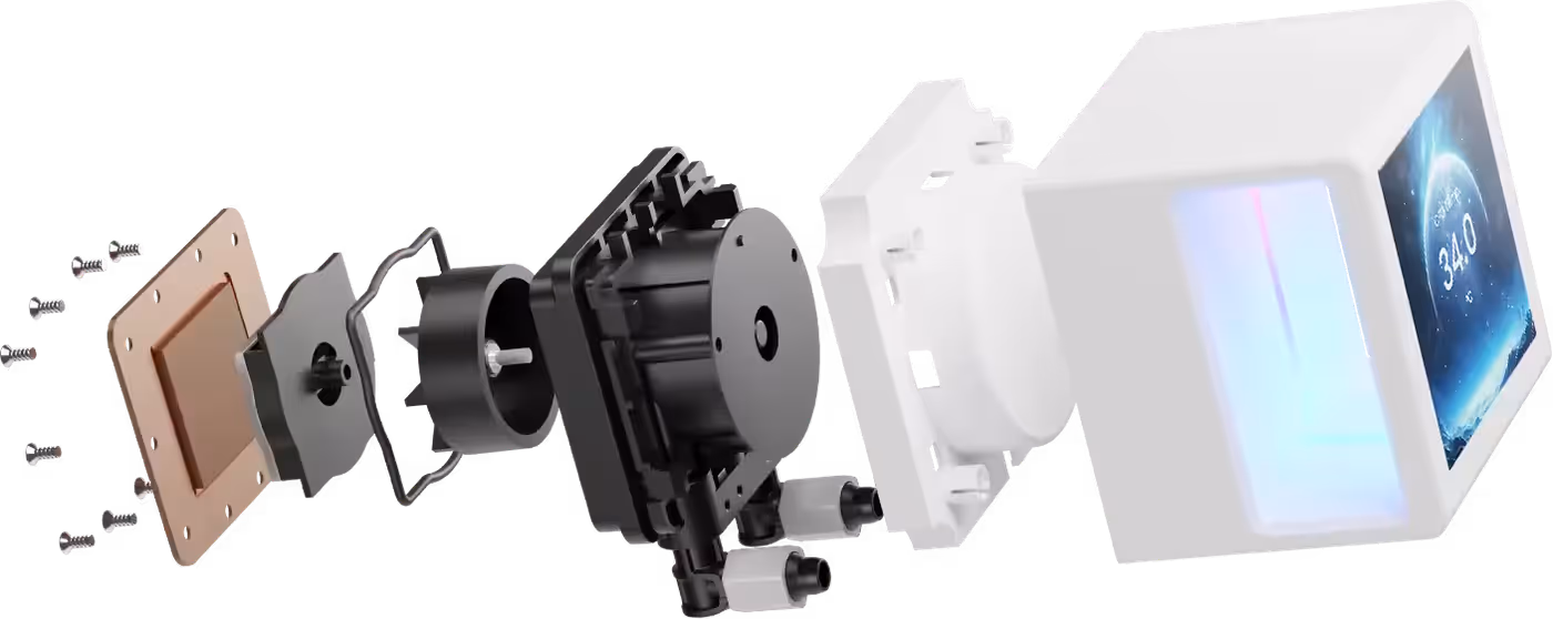 High-performance pump for CHIONE P5-360 WH liquid cooler