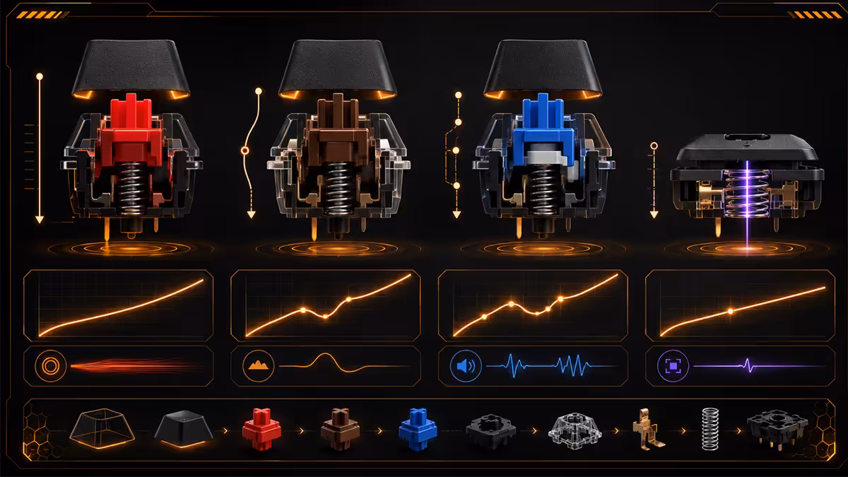Keyboard switch types