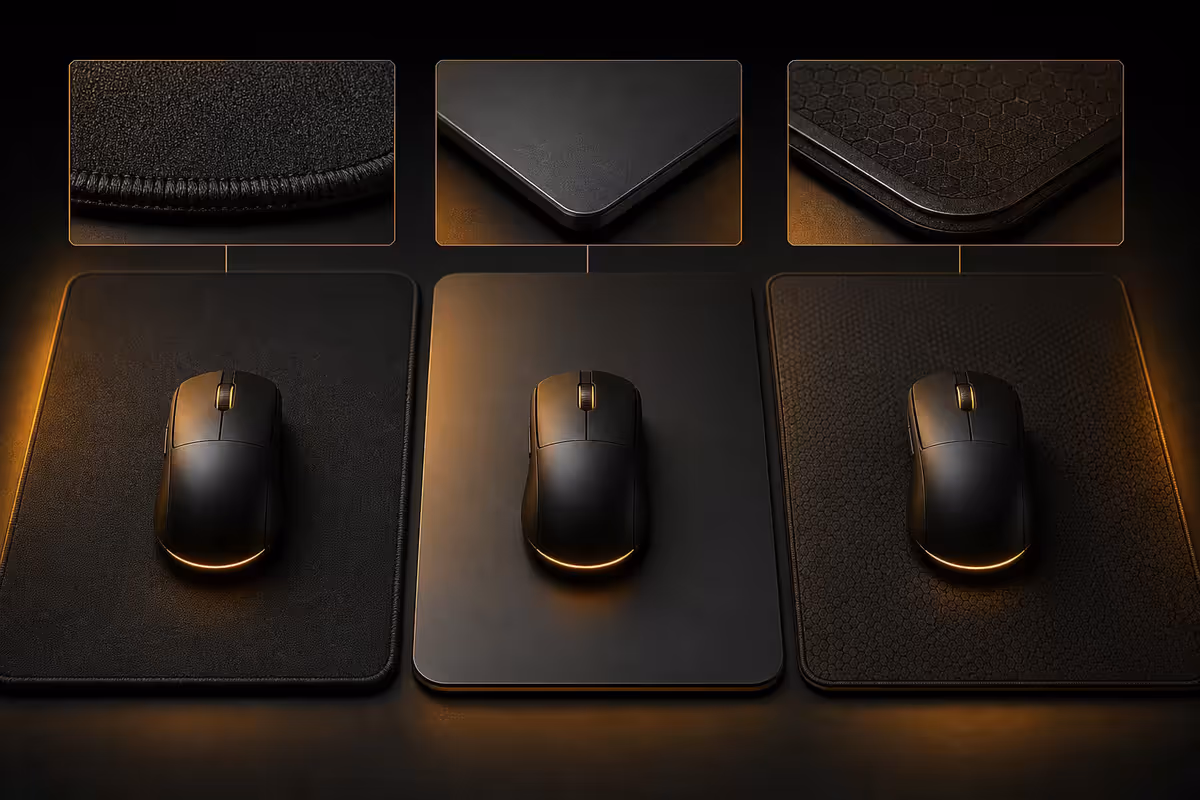 Mouse pad surface material