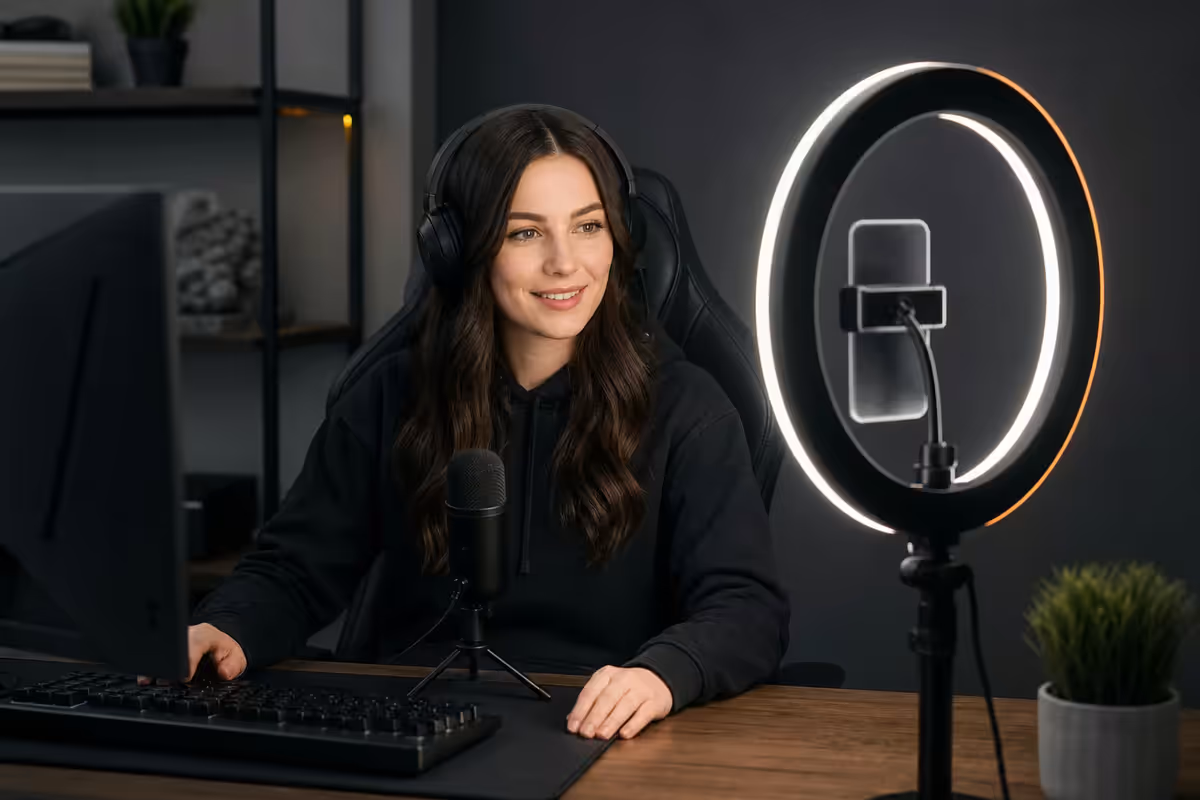 Choose Ring Light Streaming