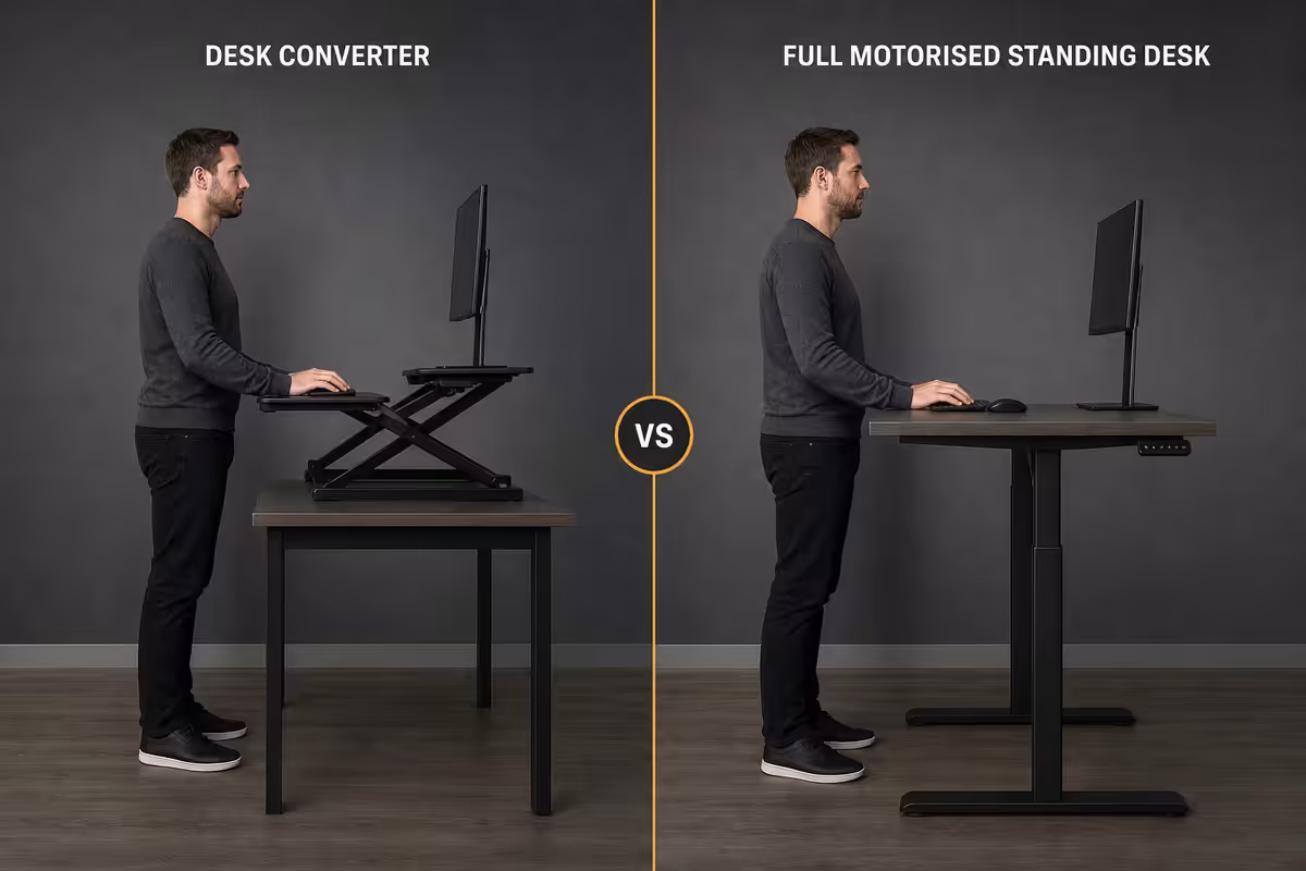 Converter vs full motorised desk