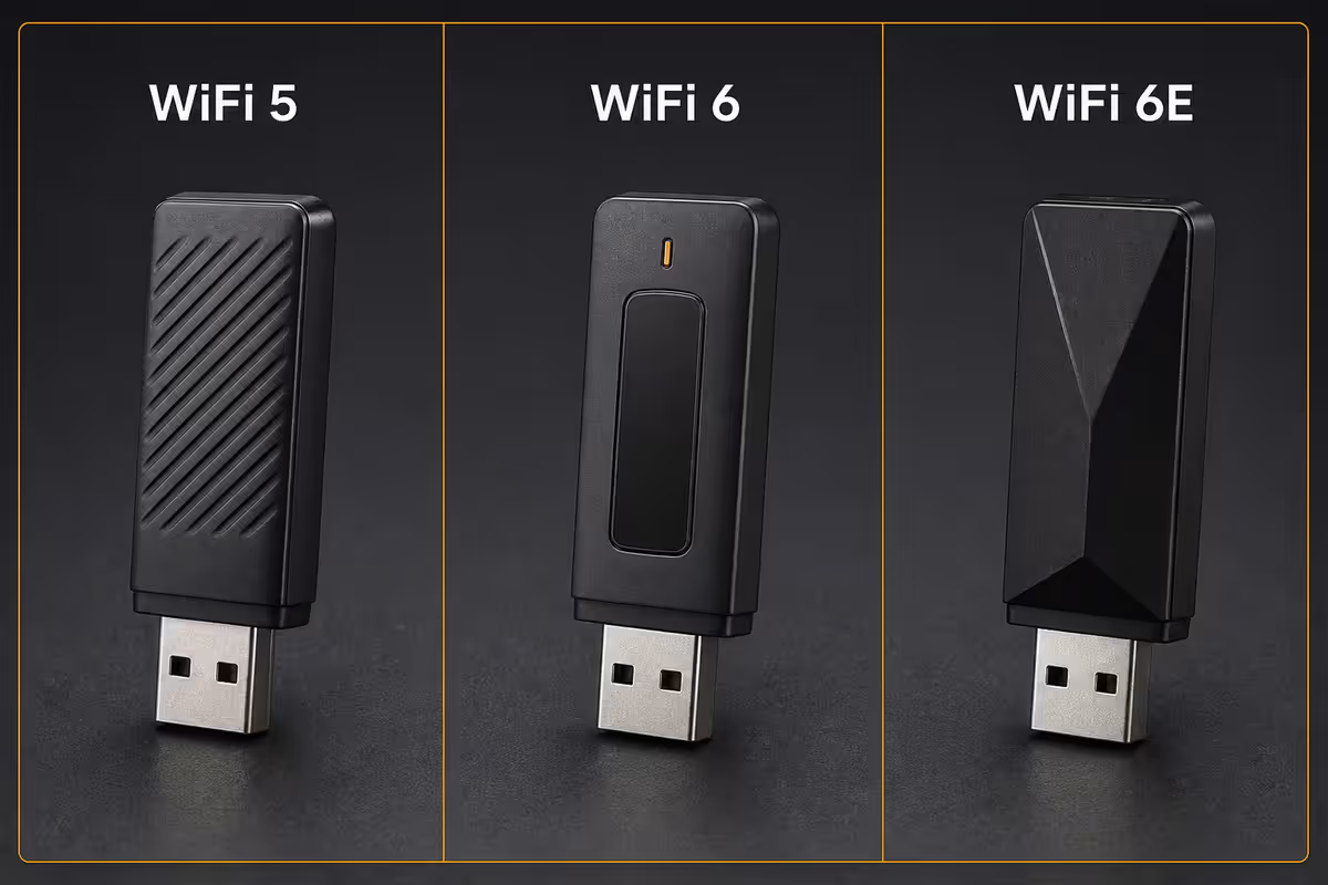 WiFi 5 vs WiFi 6 vs WiFi 6E adapter tiers