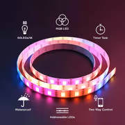 Cololight 2m LED Strip 60LEDs/M Starter Kit — Smart RGB Lighting - image 3