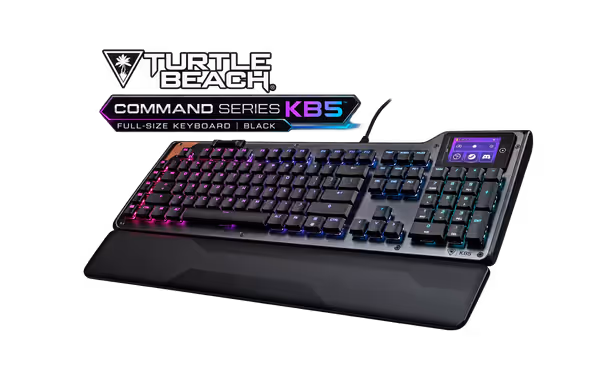 Turtle Beach Command Series KB5 Gaming Keyboard - Black - image 1 Turtle Beach Command Series KB5 Gaming Keyboard - Black - image 1