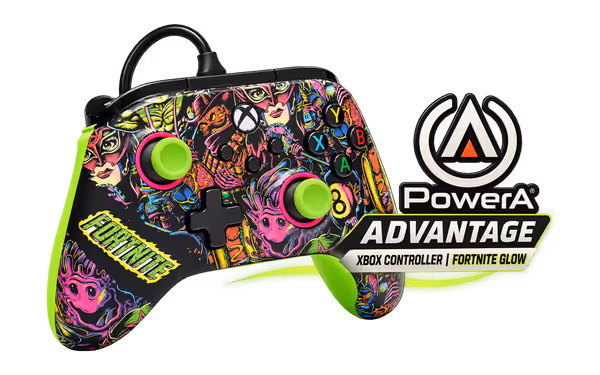 PowerA Advantage Wired Controller for Xbox - Fortnite Glow - image 1 PowerA Advantage Wired Controller for Xbox - Fortnite Glow - image 1