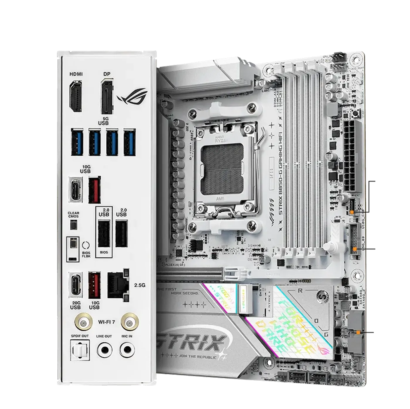 ASUS ROG Strix B850-G DDR5 mATX Motherboard – Wi‑Fi 7 | Evetech