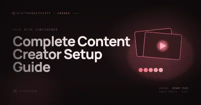 Complete Content Creator Setup Guide — PC, Camera, Mic, Lighting (South Africa, 2026)