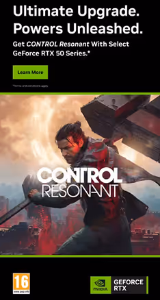 Control Resonant Geforce RTX 50 series Bundle