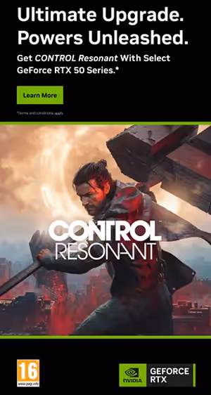 Control Resonant Geforce RTX 50 series Bundle
