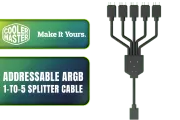 Cooler Master MFX-AWHN-1NNN5-R1 1-to-5 ARGB Splitter Cable - 5V 3-pin - image 1