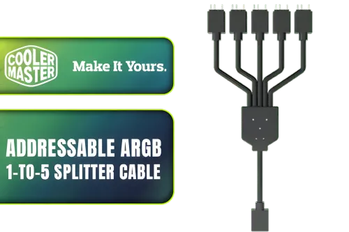Cooler Master Addressable RGB 1 to 5 Splitter Cable - Image 1