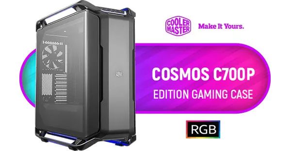 Cooler Master Cosmos C700P Black Edition - Premium Gaming Case