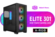Cooler Master E301 Mini-Tower Case — Tempered Glass, ARGB Fans - image 1