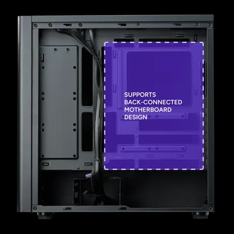 Cooler Master Elite 502 Mid Tower Gaming Case with Back-Connector Motherboard Support