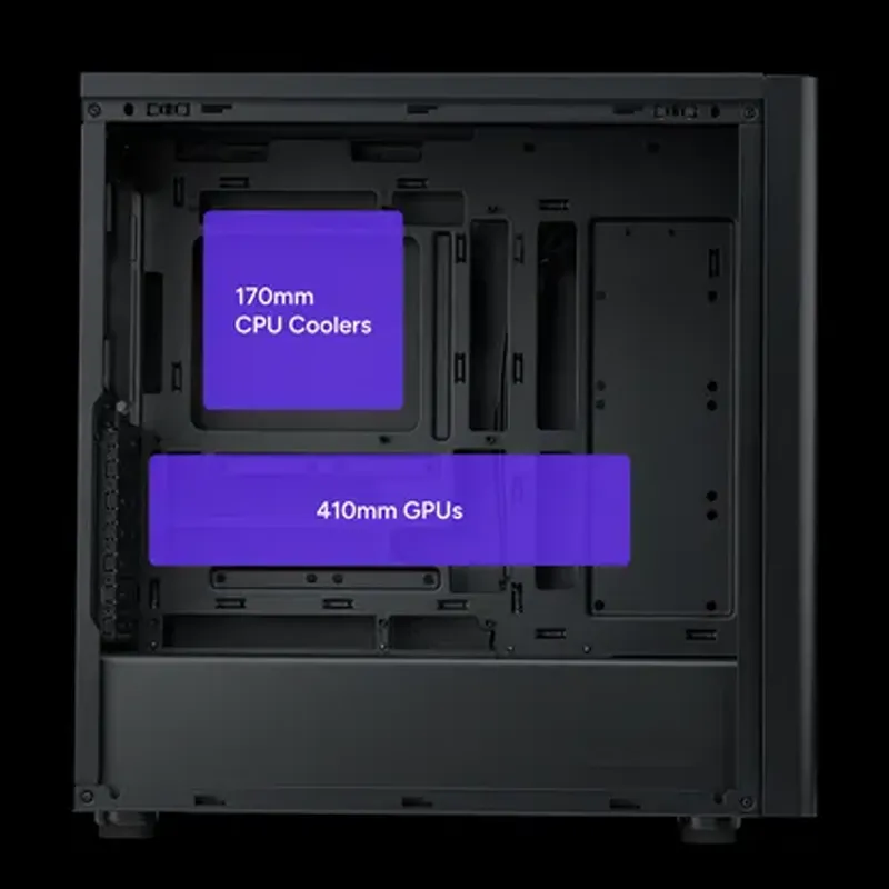 Cooler Master Elite 502 Mid Tower Gaming Case with Spacious Interior