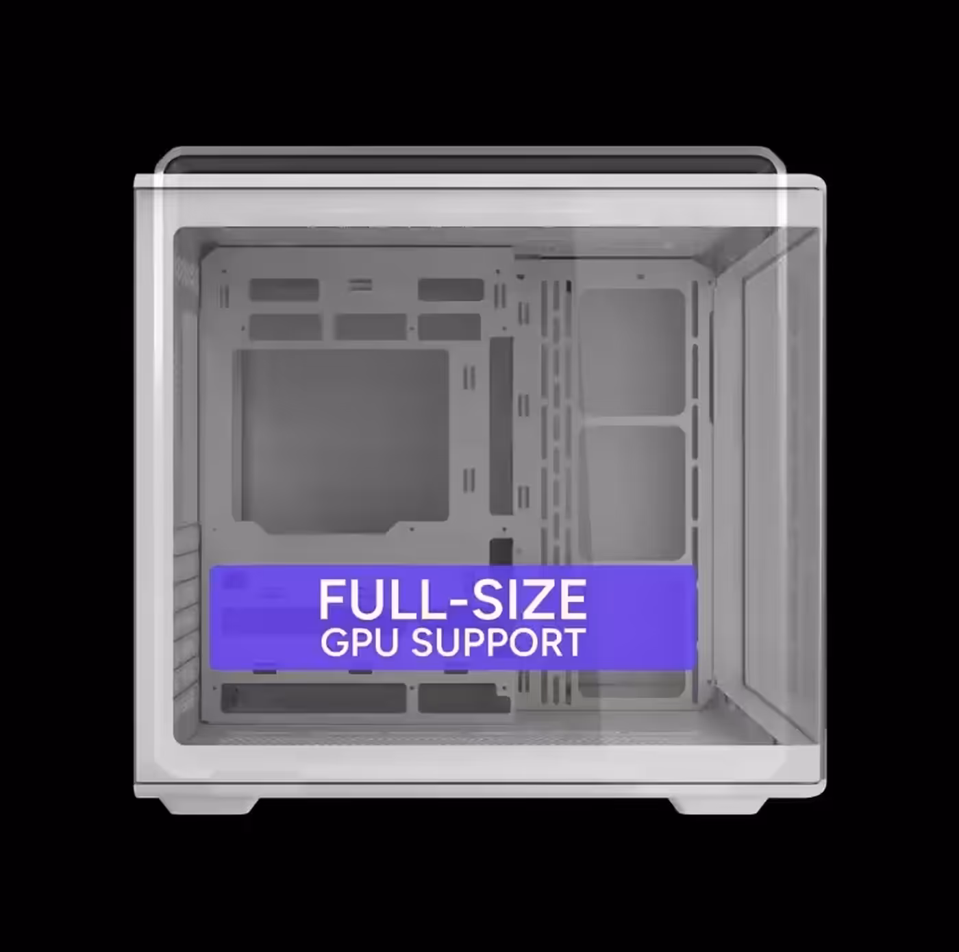 Elite 600 case showcasing ample space for large graphics cards