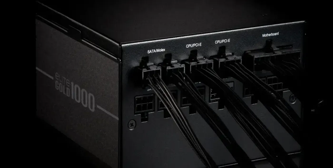 Cooler Master Elite Gold 1000 1000W 80+ Gold PSU | Evetech