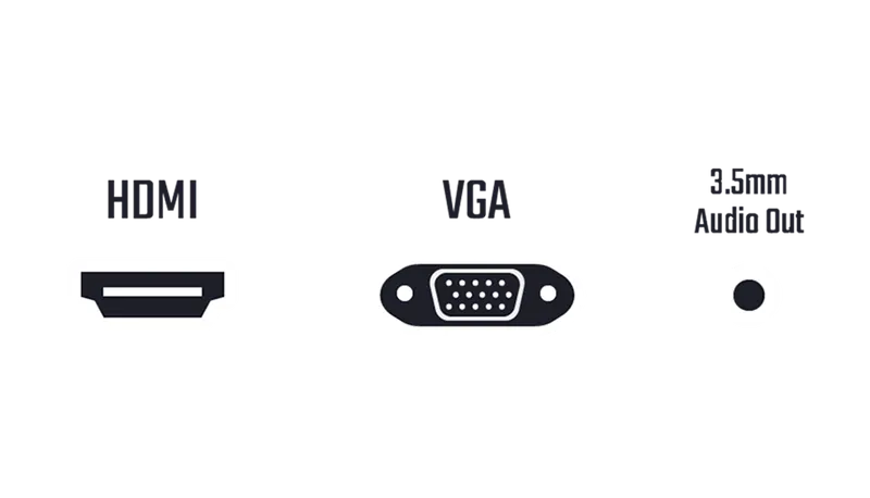 Cooler Master GA2501 Monitor - Connectivity Ports