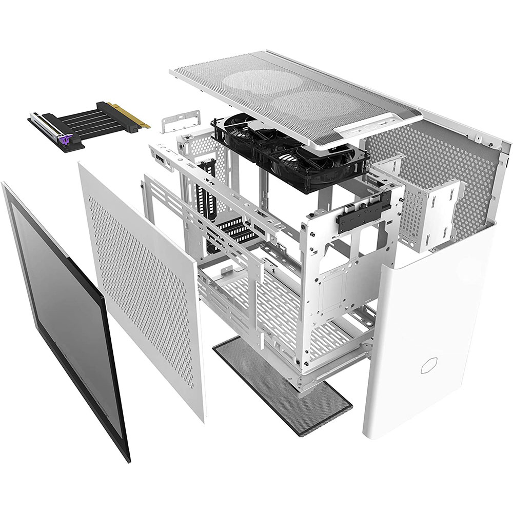 Cooler Master MasterBox NR200P Mini ITX Case - White | Compact