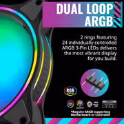 Cooler Master MF120 Halo 120mm PWM ARGB Fan — Duo-Ring Lighting - image 9