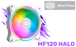 Cooler Master MF120 Halo White Edition 120mm RGB Fan - image 1