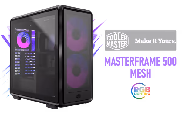 Cooler Master MasterFrame 500 Mesh ARGB Mid-Tower Case - image 1 Cooler Master MasterFrame 500 Mesh ARGB Mid-Tower Case - image 1