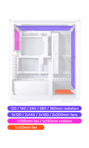 Cooler Master MasterFrame 500 Mesh ARGB Mid-Tower Silver Case - image 8
